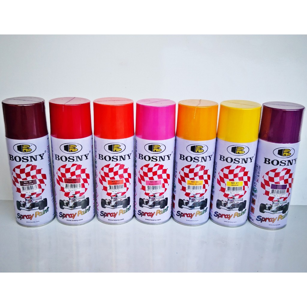 ORIGINAL BOSNY Spray Paint 100 Pure Acrylic Spray Paint Solid