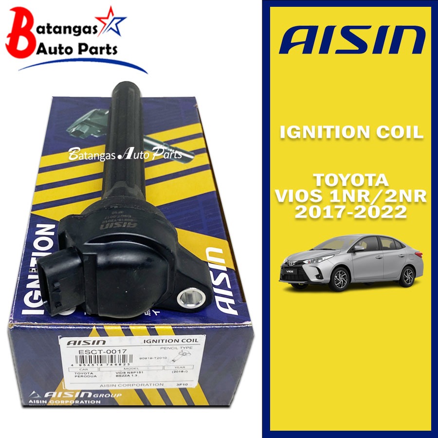 AISIN IGNITION COIL TOYOTA VIOS CVT 1NR/2NR 20172022 1PC Shopee