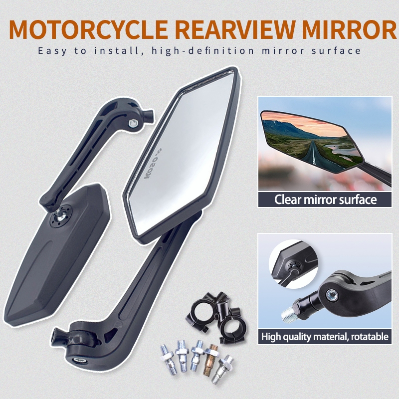 Side Mirror For Motorcycle Rearview Mirrors Universial For Honda Click ...