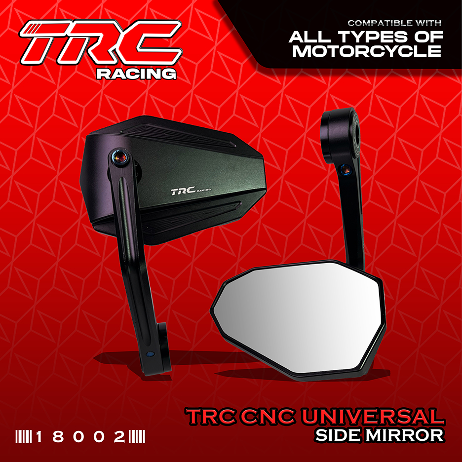 TRC Racing CNC Universal Bar End Side Mirror Japan Lens Clear and Non ...