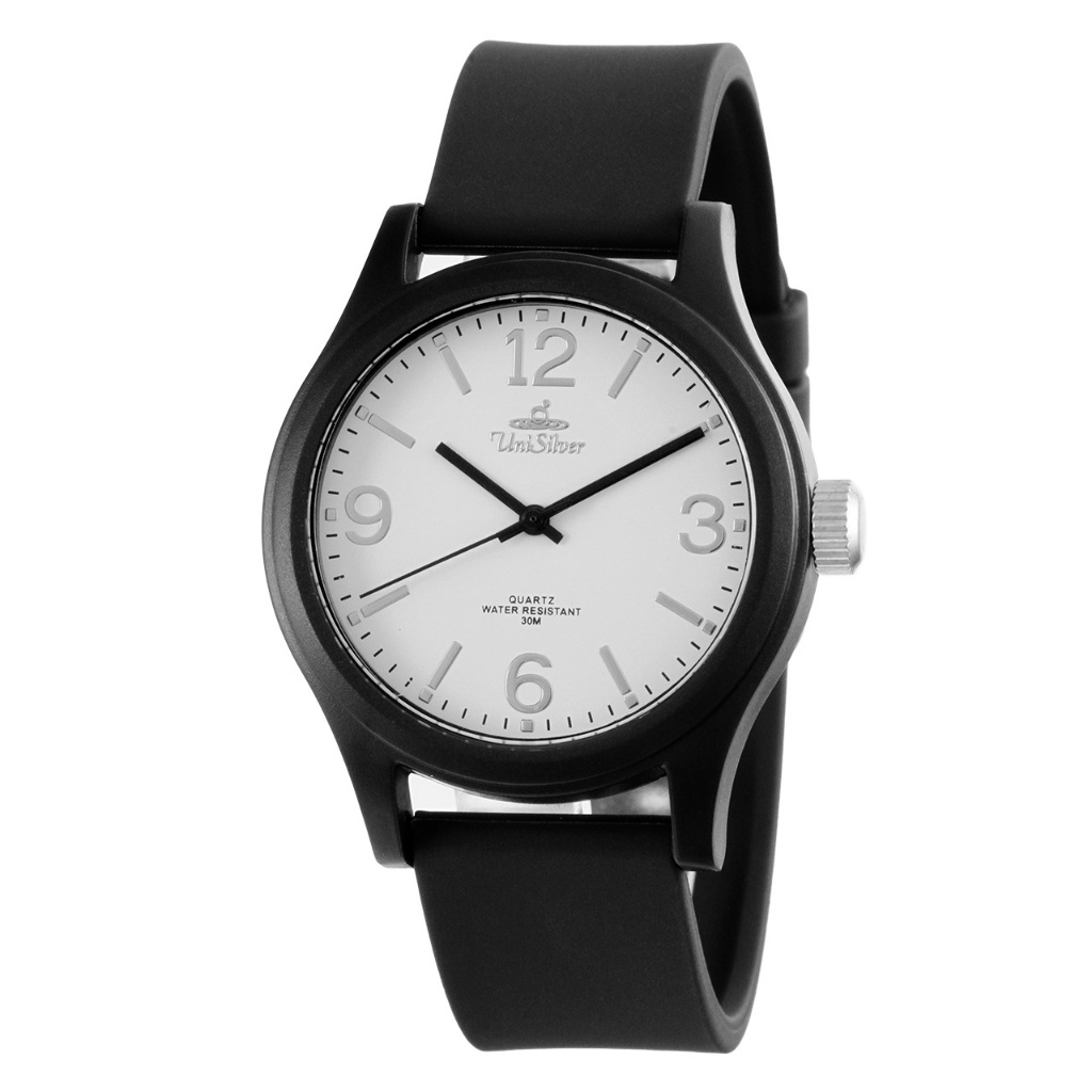 unisilver-time-surge-stinger-unisex-large-analog-black-white-rubber