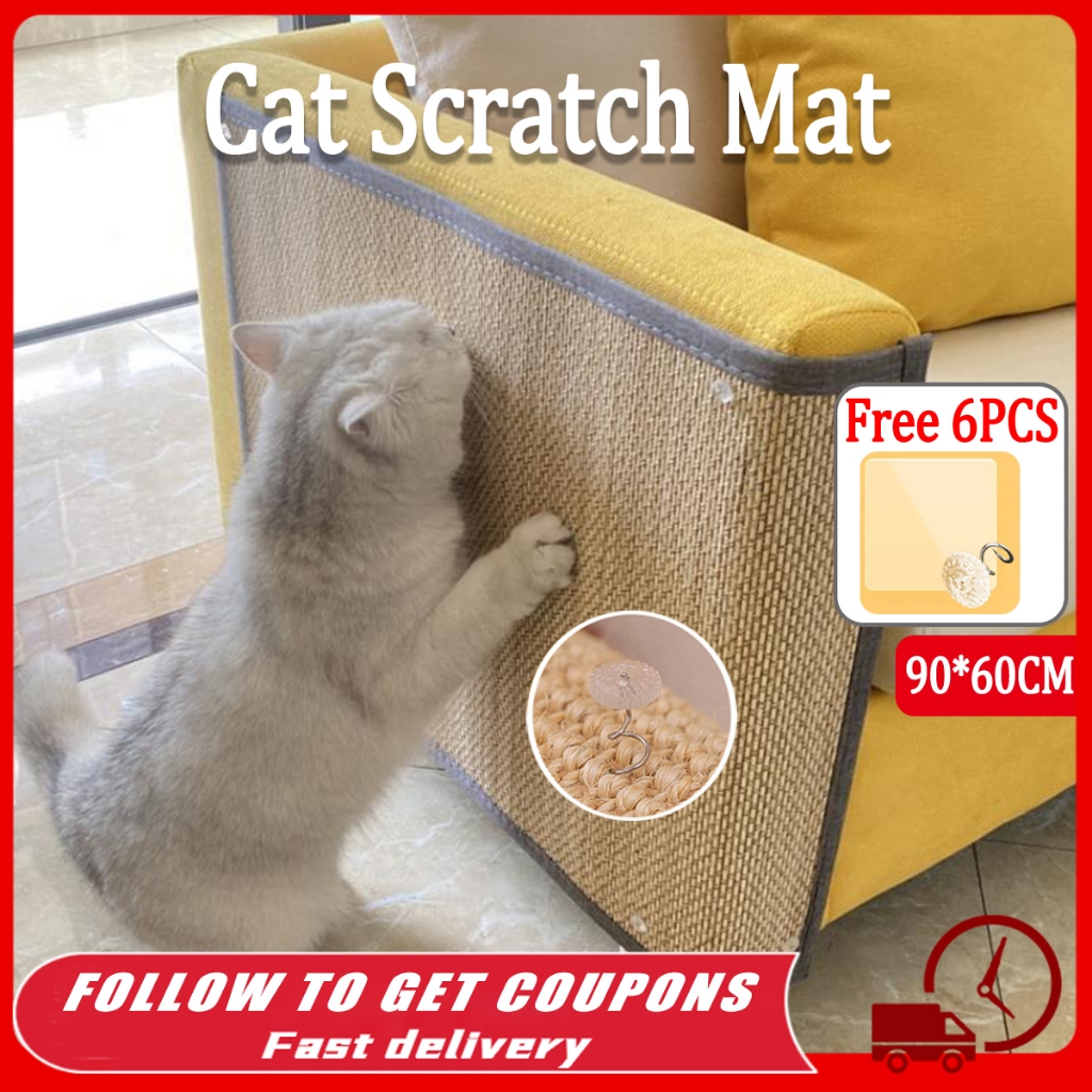 [In Stock] Cat Scratching Mat Anti-Cat Scratch Sofa Protector Cat ...