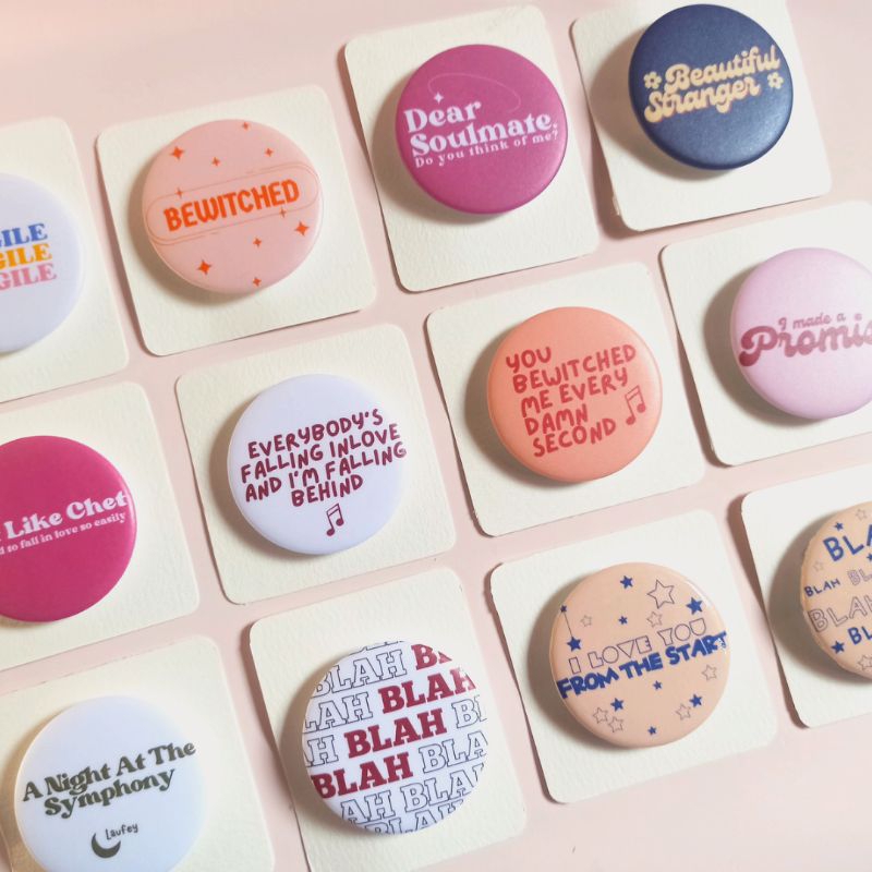 Laufey Song Inspired Button Pins | Shopee Philippines