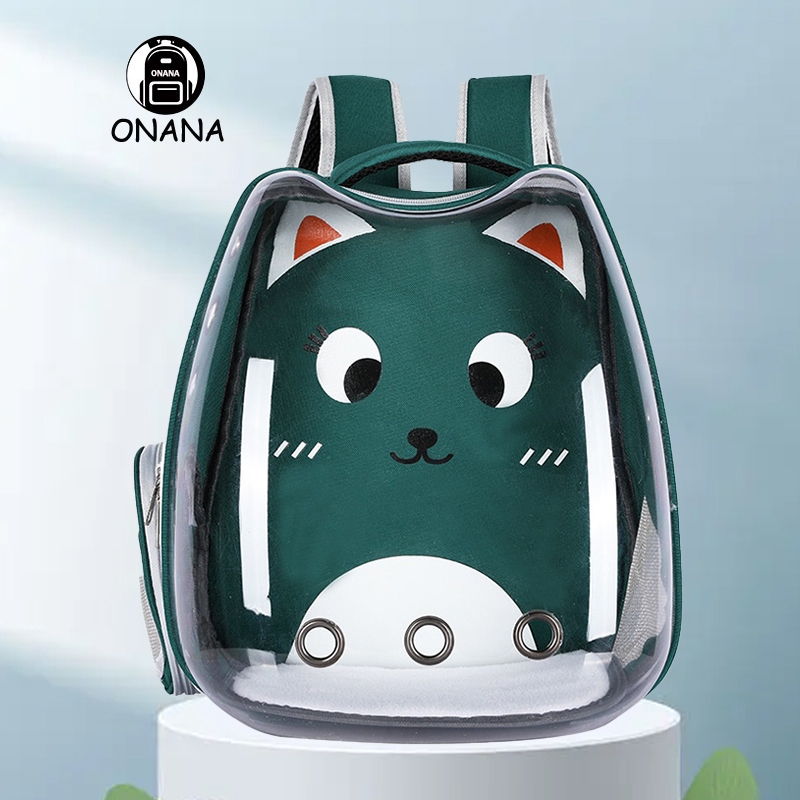 ONANA Portable Dog Carrier Travel Backpack Breathable Pet Outdoor Space Bag  Cat Carrier Bagpack