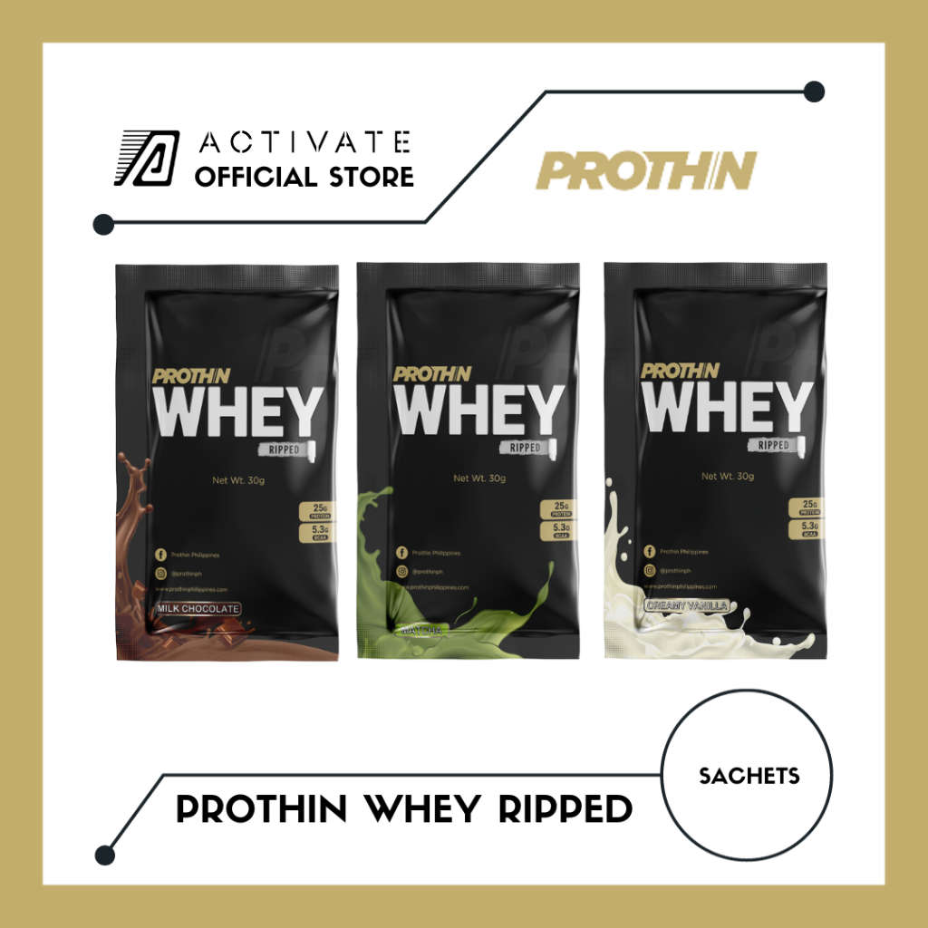 Prothin Whey Sachet 1 Serving- 25g of protein | Shopee Philippines