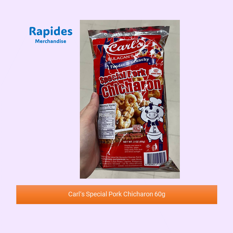 Carl’s Special Pork Chicharon 60g Rapides Shopee Philippines