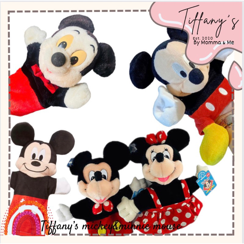 Mickey mouse puppet / Mickey hand puppet / Minnie mouse puppet | Shopee ...
