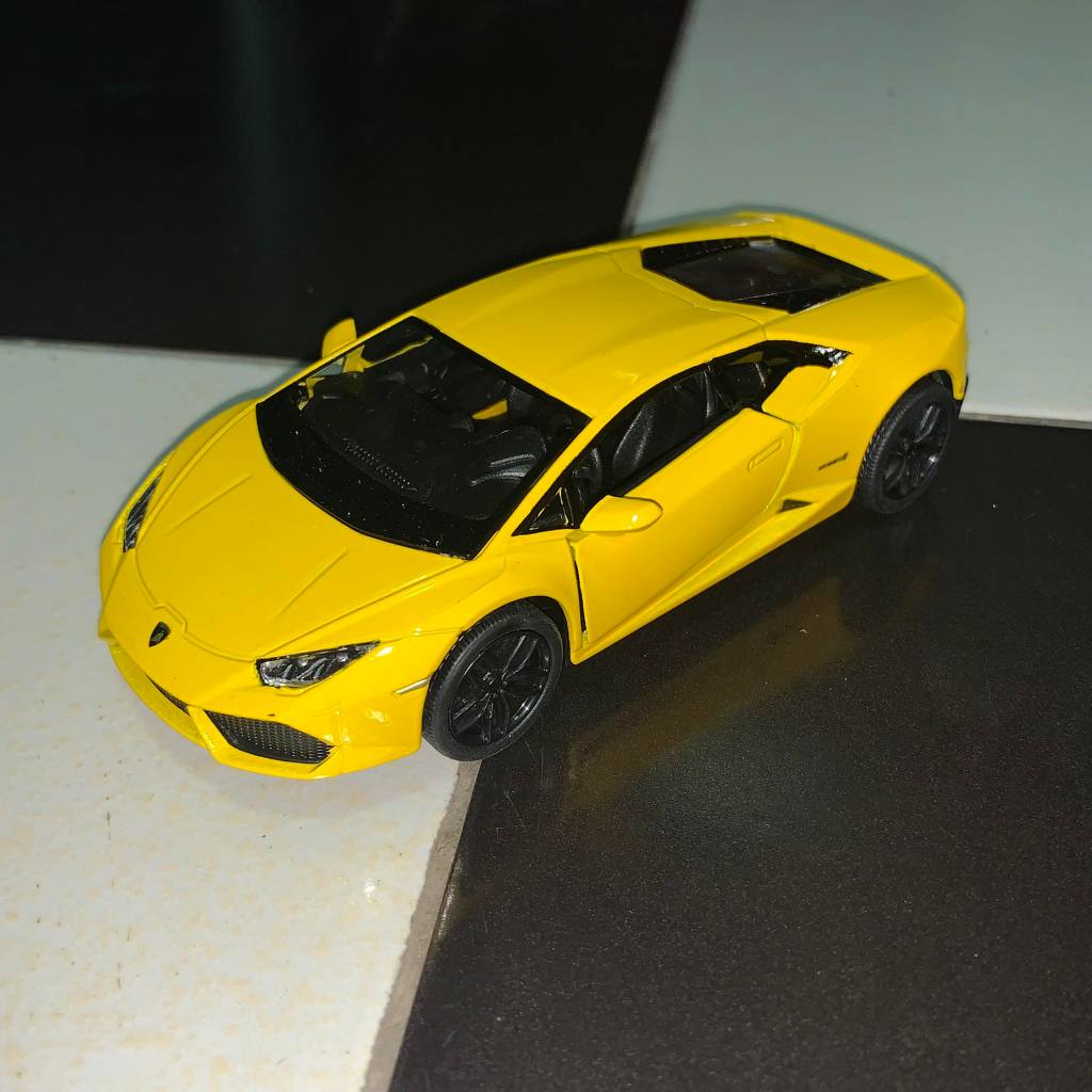 Kinsmart 1 36 Scale Lamborghini Huracan LP610 4 Diecast Car Doors Openable Pull Back Action Yellow Shopee Philippines
