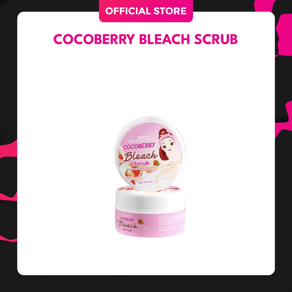 COCOBERRY BLEACH SCRUB 300G JENNA ESSENCE INSTANT WHITE FADE STRETCH