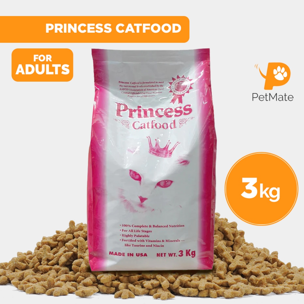 Princess Cat Food 3kg PetMate dry food all life stages balanced