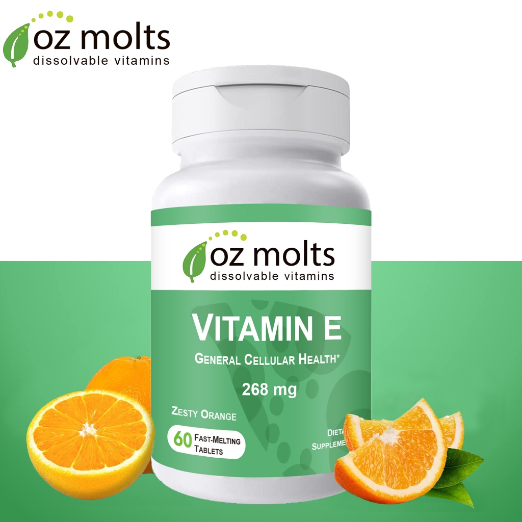 Ozmolts Vitamin E Chewable Tablet Health Food Supplement 60 Pcs