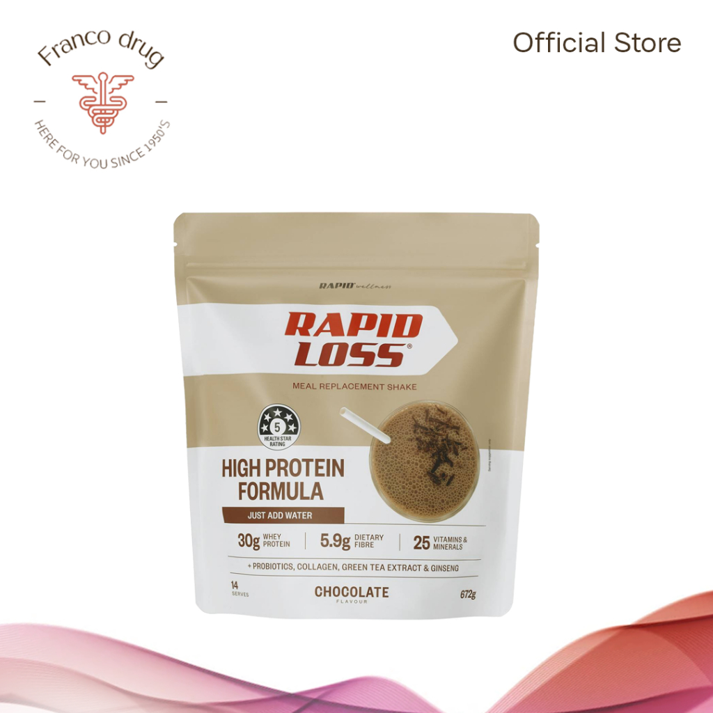 Rapid Loss Meal Replacement Shake High Protein Formula 672G Expiration Date November 2023