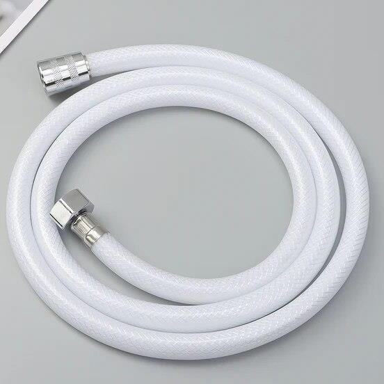 PVC Smooth Shower Hose 1.5m, Universal Replacement Shower Hose Pipe Extra Long Shower Tube