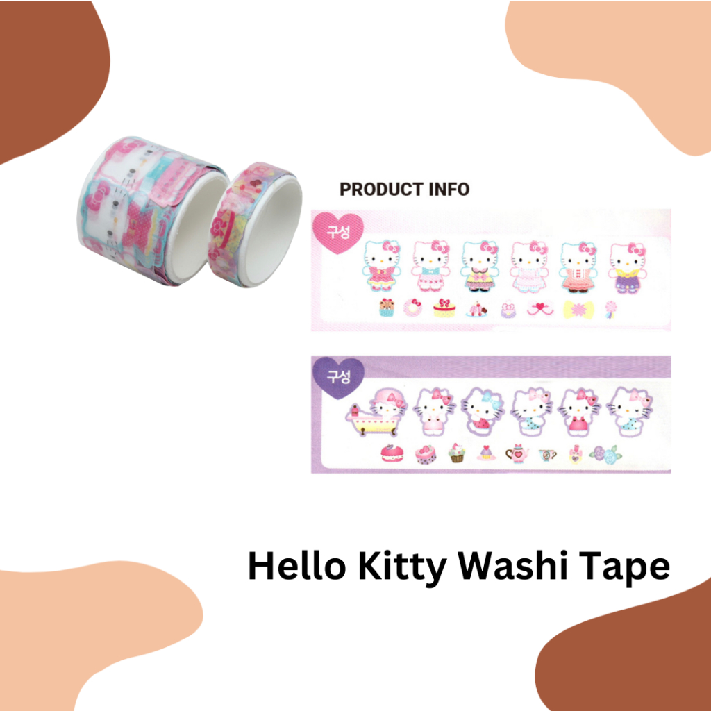 DAISO KOREA Hello Kitty Washi Tape Shopee Philippines