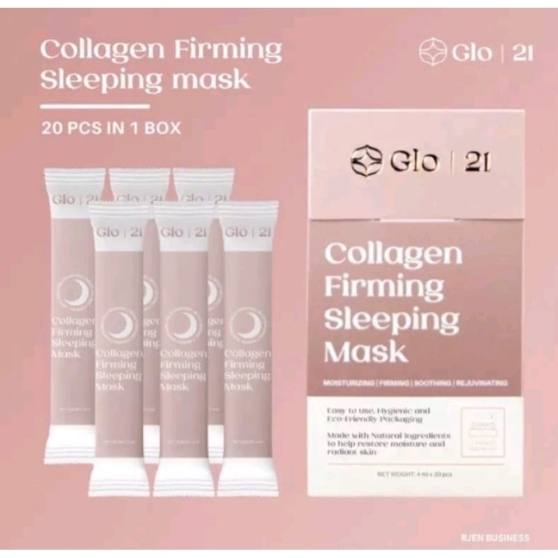 ️LAS ️GLO21 COLLAGEN FIRMING SLEEPING MASK 20sachets/box Shopee Philippines
