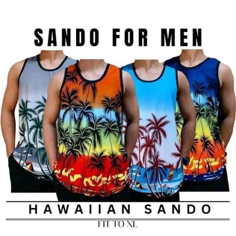 3pcs tropical sando for men fit up to xl | Shopee Philippines