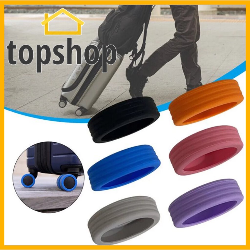 8PCS/Set Suitcase Wheels Protection Cover Travel Luggage Caster