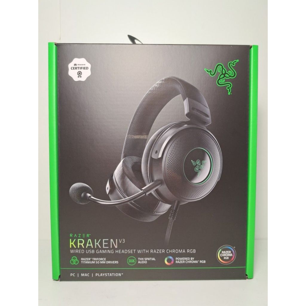 Razer Kraken V3 Standard Wired USB Gaming Headset Triforce Drivers ...