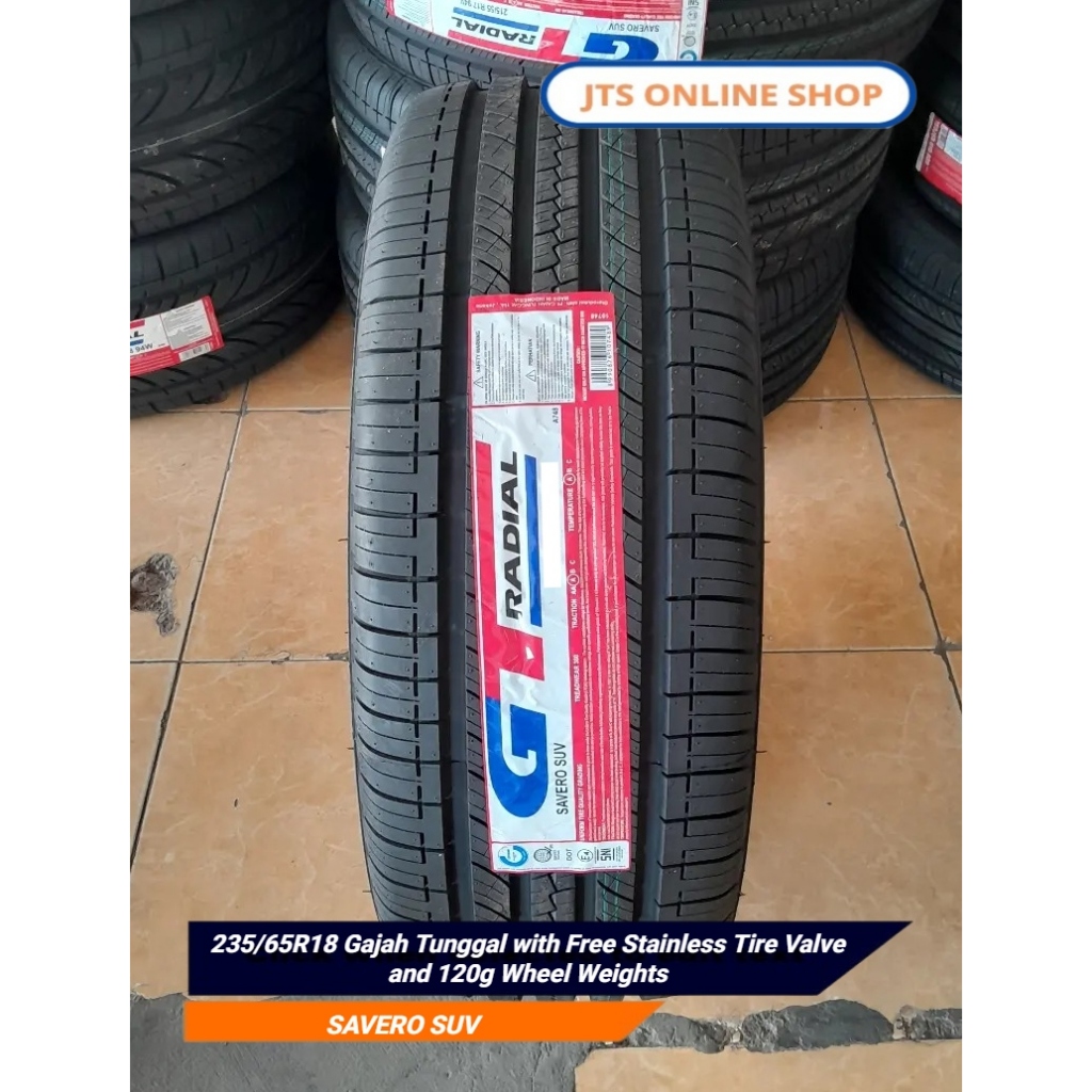 235/65R18 Gajah Tunggal with Free Stainless Tire Valve and 120g Wheel ...