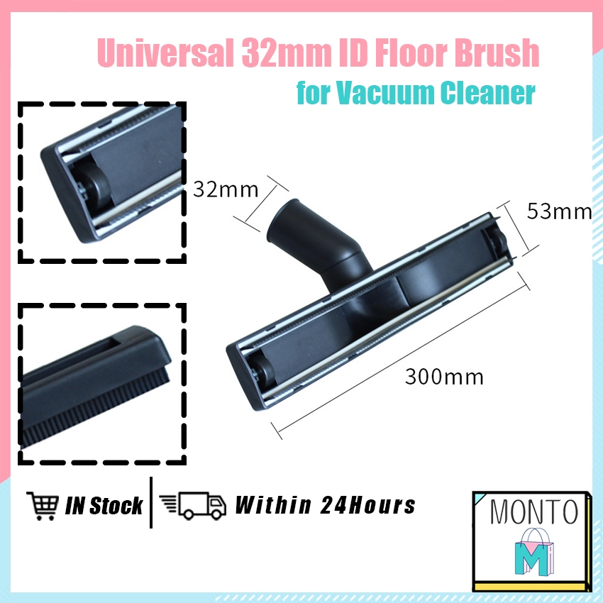 Universal 32mm ID Vacuum Cleaner Floor Brush for ShopVac, Craftsman