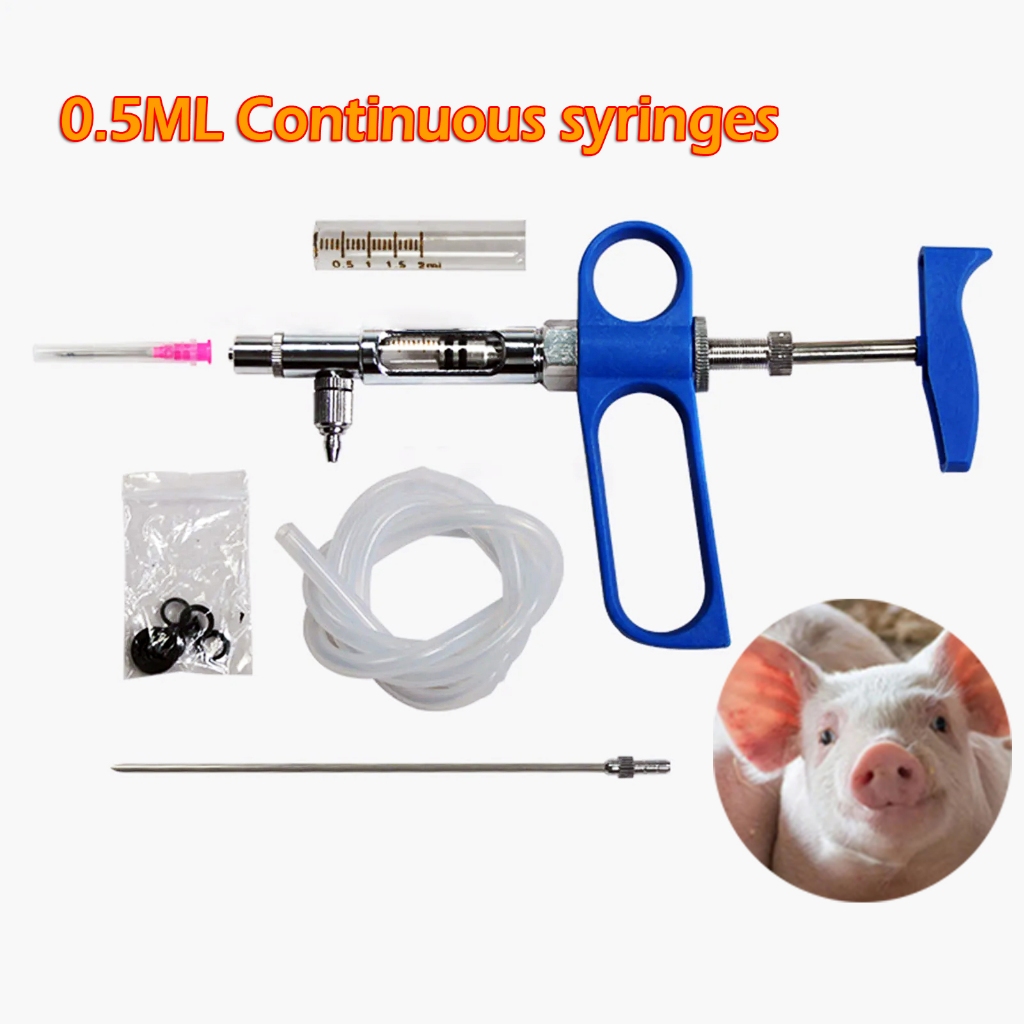 0.5ML Automatic Continuous Syringe Adjustable Veterinary Syringe ...