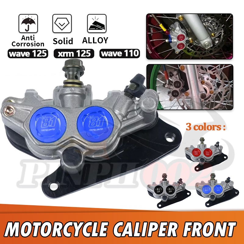 Universal Motorcycle Front Brake Caliper With Master Cylinder & Brake Pad – Aluminum Alloy, 65mm Hole Spacing