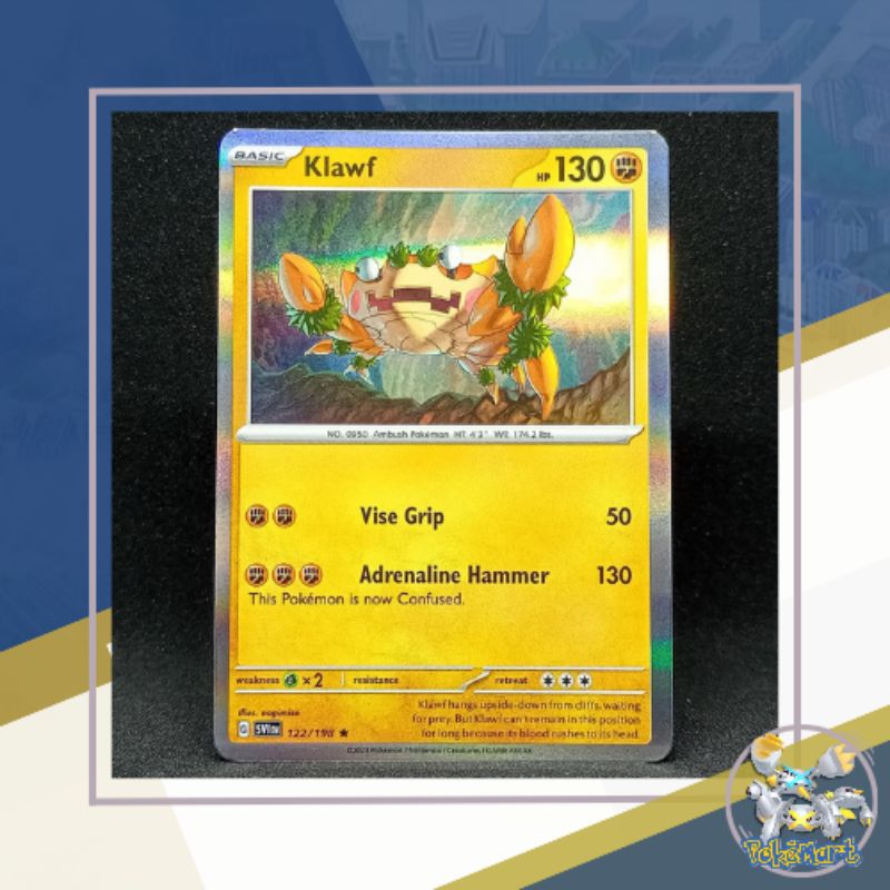 Pokémon TCG English Klawf Holo 122/198 - 2023 Scarlet & Violet | Shopee ...