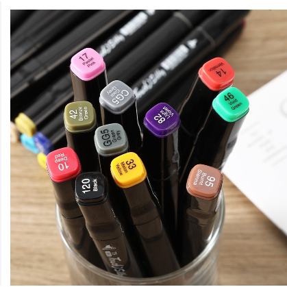 80 color marker Alcohol markers Set Touch Marker Pen Highlighter Pen Set  coloring set copic markers