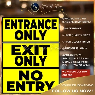 Shop entrance exit signage for Sale on Shopee Philippines