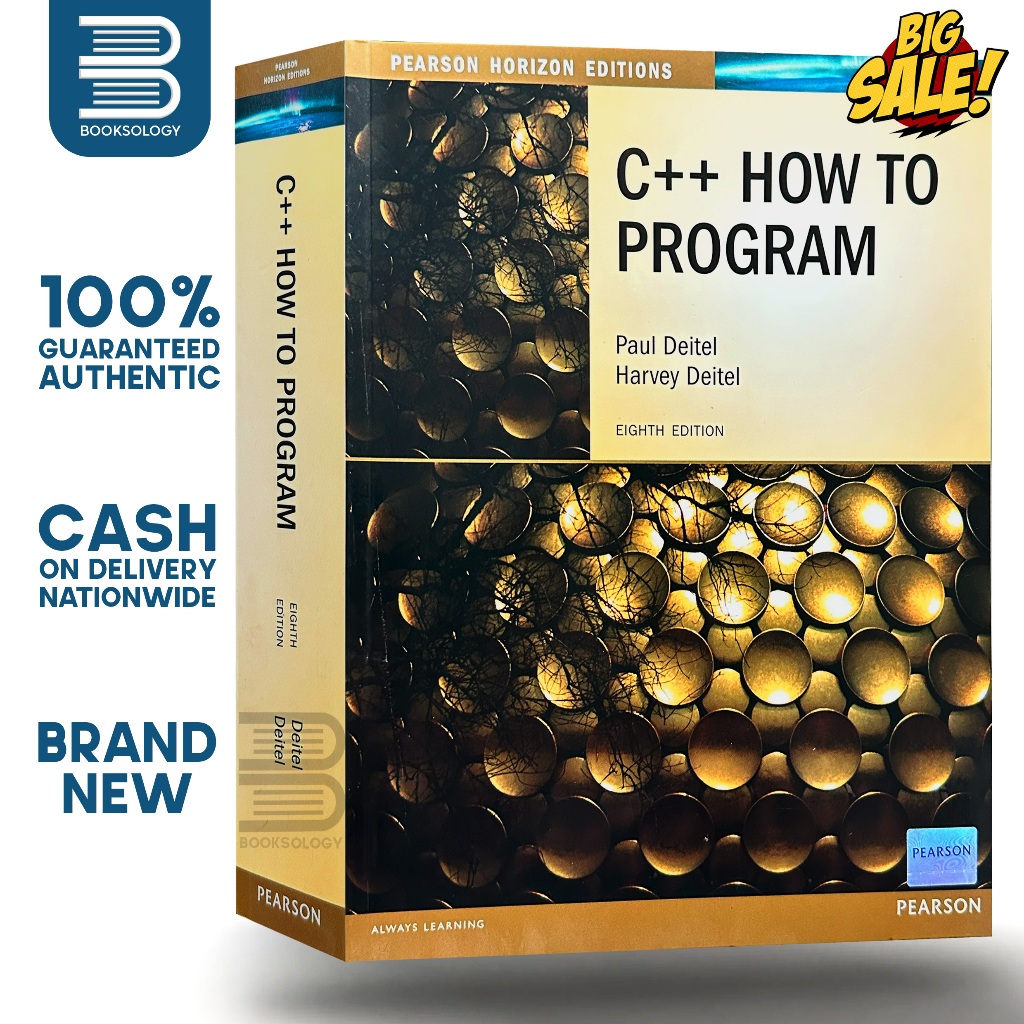 C++ HOW TO PROGRAM 8th Edition - Paul Deitel | Harvey Deitel | Shopee ...