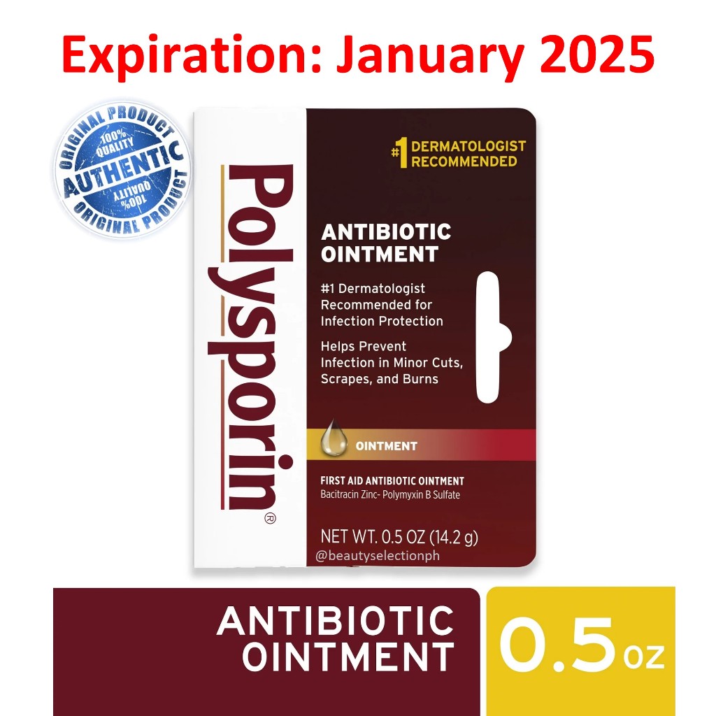 Polysporin First Aid Topical Antibiotic Ointment 0.5 oz Expiration