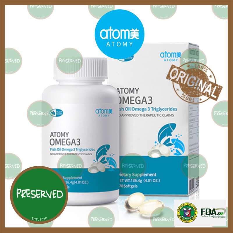 Atomy Omega3 for Healthy Blood Vessels and Blood Supply (270 Capsules