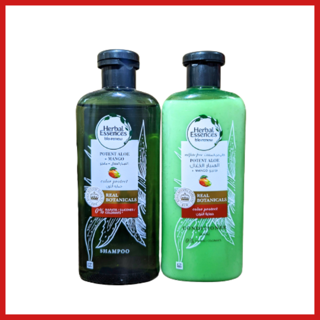 Herbal Essences Shampoo&Conditioner Bundle (Mango + Potent Aloe) w ...