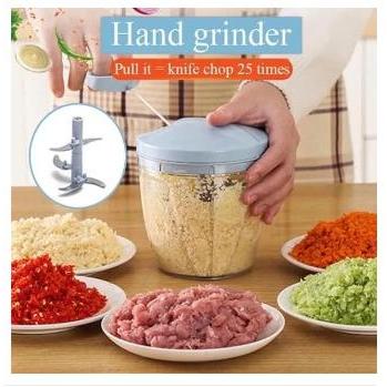 900ML Garlic Chopper Manual Rotate Vegetable Cutter Chopper Slicer