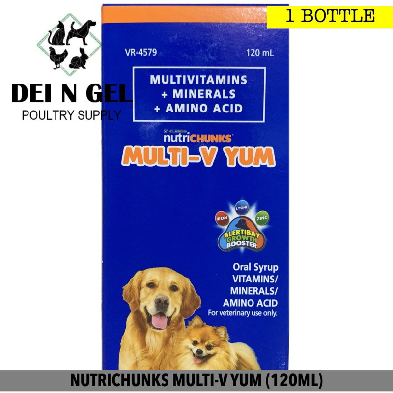 NUTRICHUNKS MULTIV YUM MULTIVITAMINS FOR DOG & CAT (120ML) Shopee