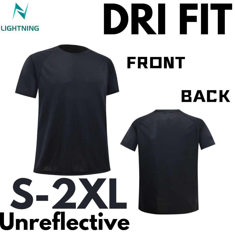 LIGHTNING Fashion Men's Casual T Shirt Short Sleeve Quick-Drying ...