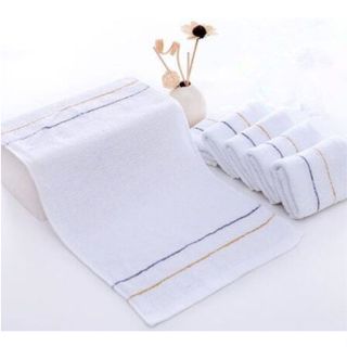 White Wash cloths 11x11 hotel Kitchen washcloth Towel 6 pcs 100% cotton