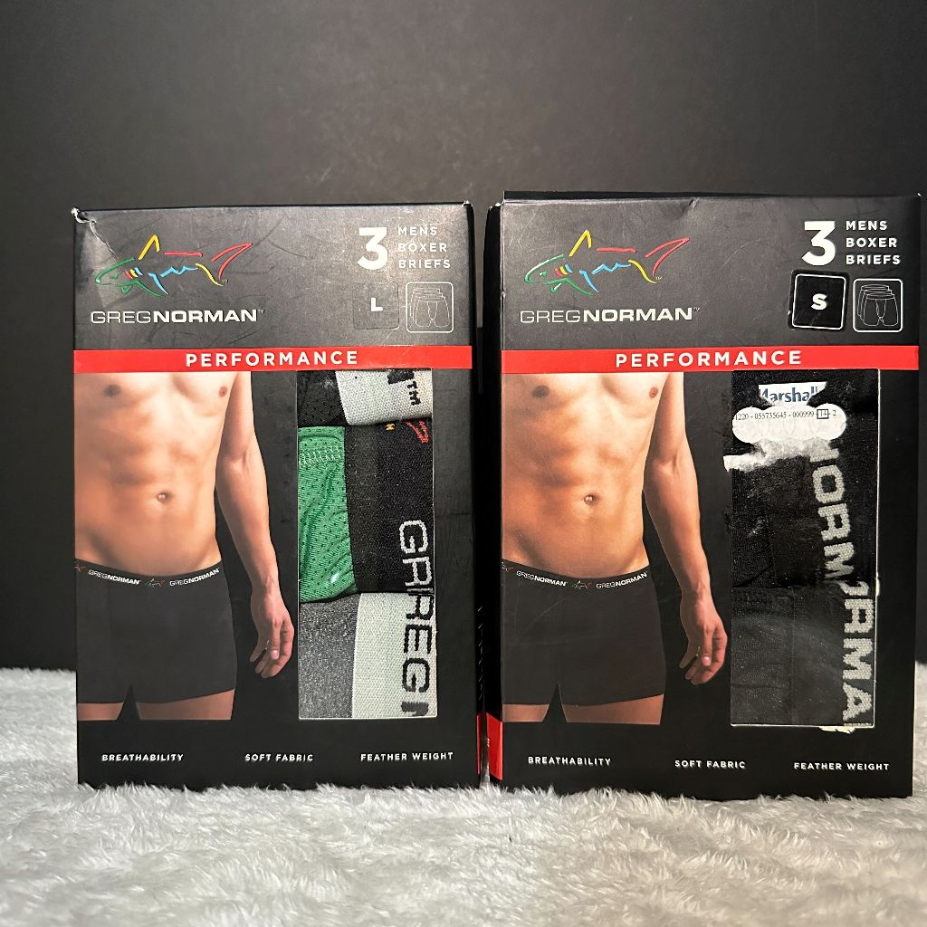 GREG NORMAN 3 PACK PERFORMANCE BOXER BRIEF Shopee Philippines