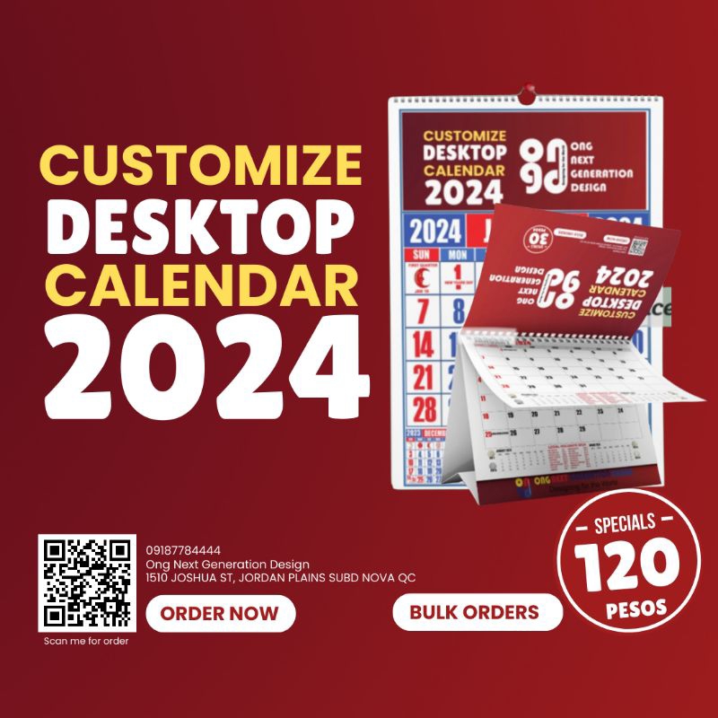 DESKTOP CALENDARS and Wall Calendars for 2024 Shopee Philippines