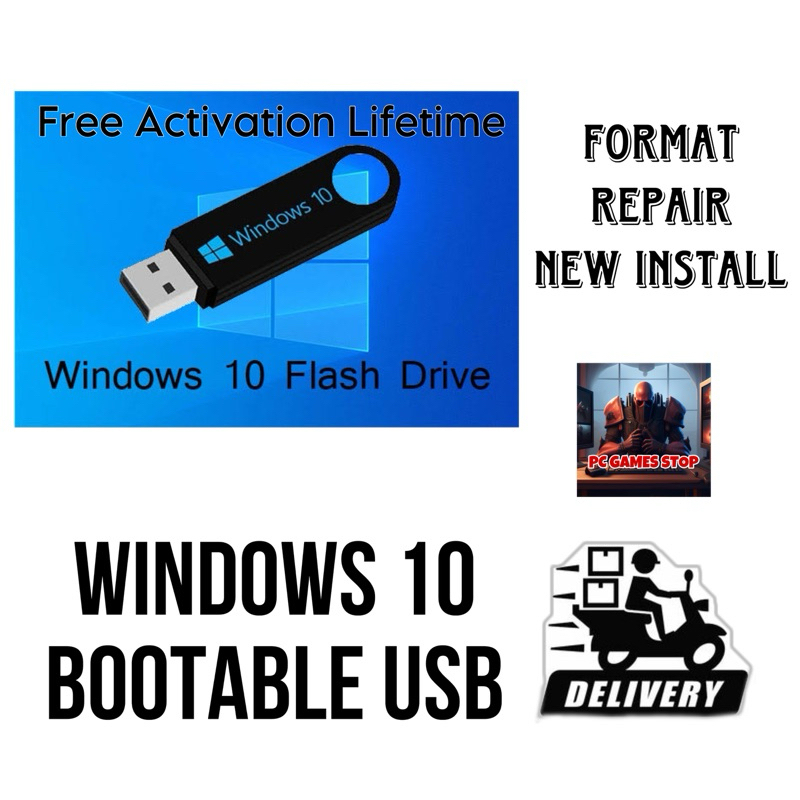 32 GB Brand new USB Installer Bootable Windows 10 for PC/LAPTOP ...