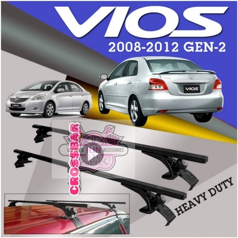 Gutterless Crossbar for Toyota Vios | Shopee Philippines