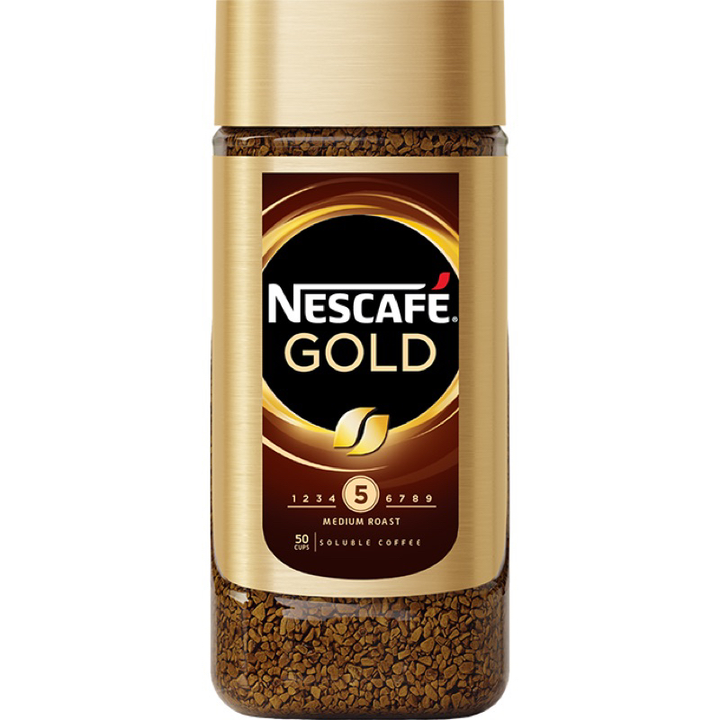 Nescafe Gold Medium Roast Soluble Coffee Intensity 5 Available in Sizes