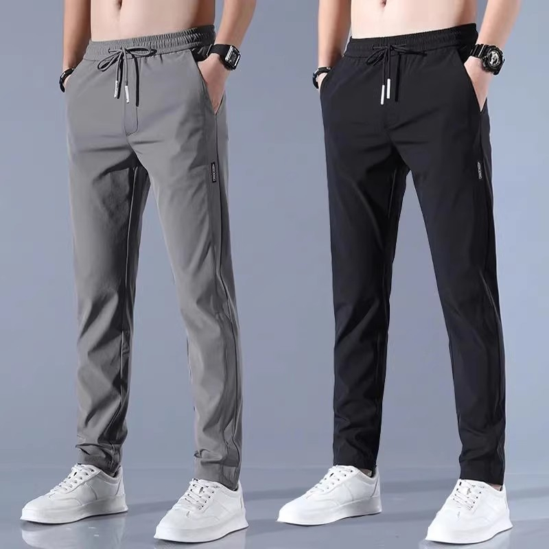 WQ 3-color fashionable trend Korean men's pants pocket zippered pants ...