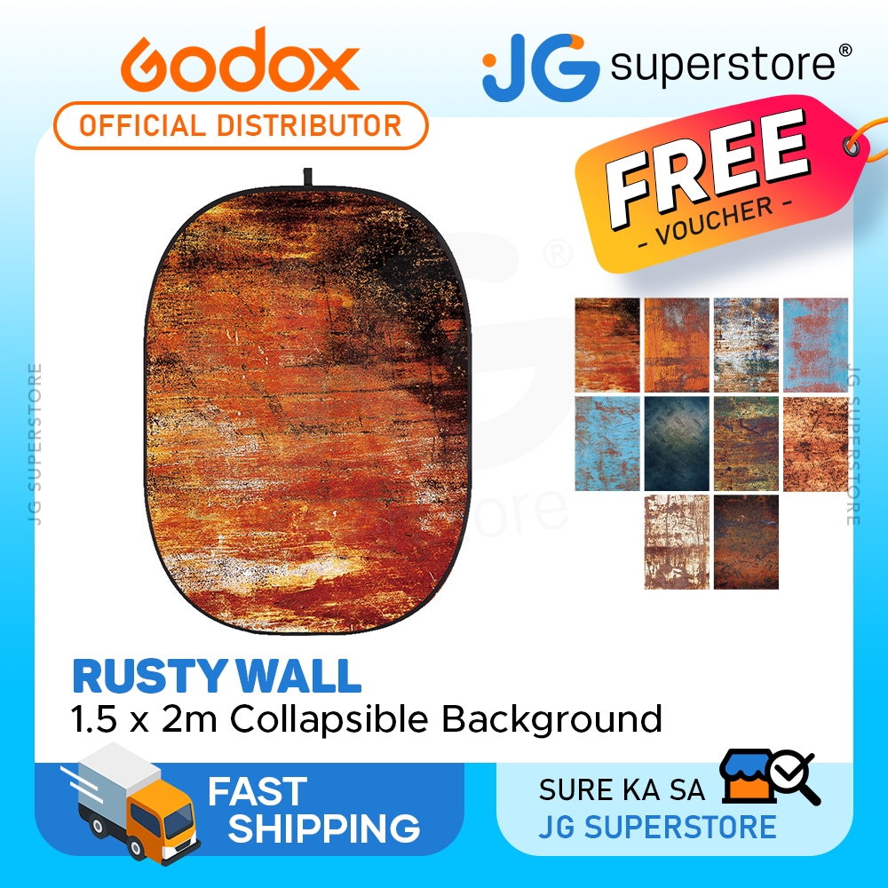 Godox Collapsible Backdrop 1.5 x 2m Easy Set Up, Wrinkle-Free, Non ...