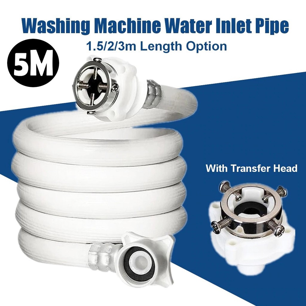 A1 152345m Automatic Washing Machine Water Inlet Pipe Hose Extension Tube Shopee Philippines 0459