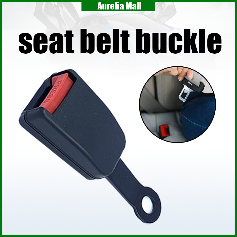 1Pcs Universal Black Car Seat Belt Buckle With Belt Socket For Various
