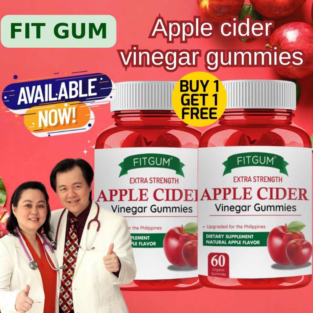 Fitgum Apple Cider Vinegar Gummies Original for weight loss detox