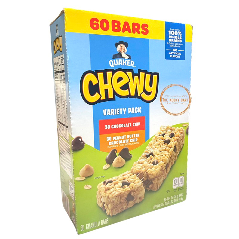 Quaker Granola Bars Chewy Variety Pack Snack Bar (Box of 60’s) | Shopee ...