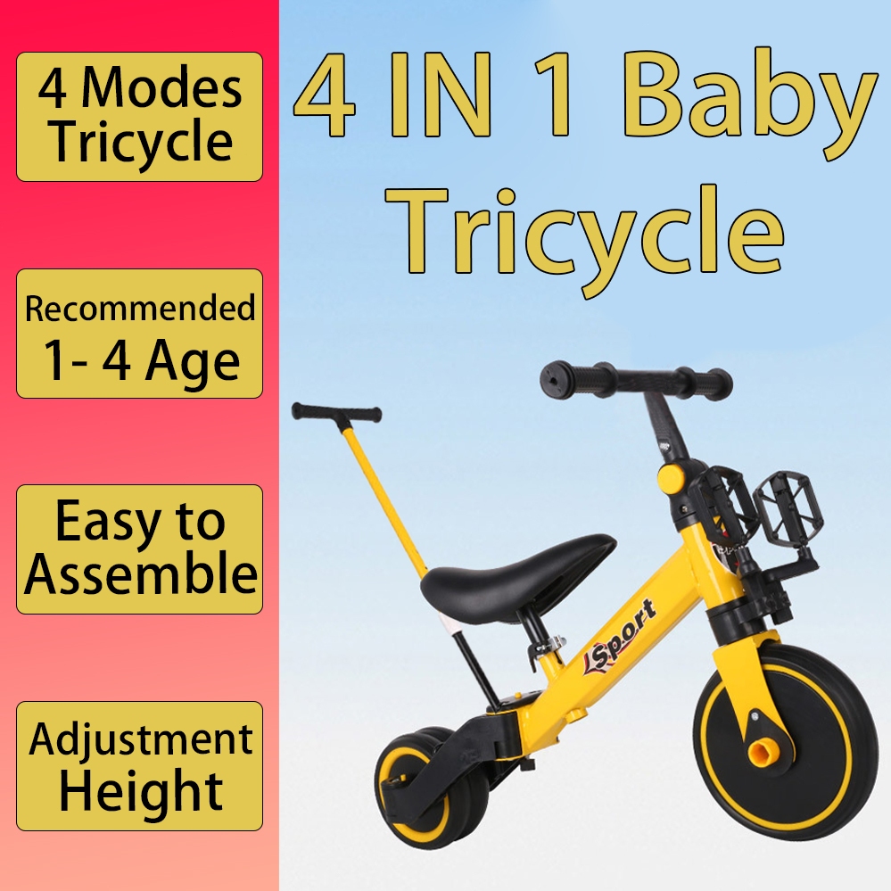 Baby push bike on sale with handle