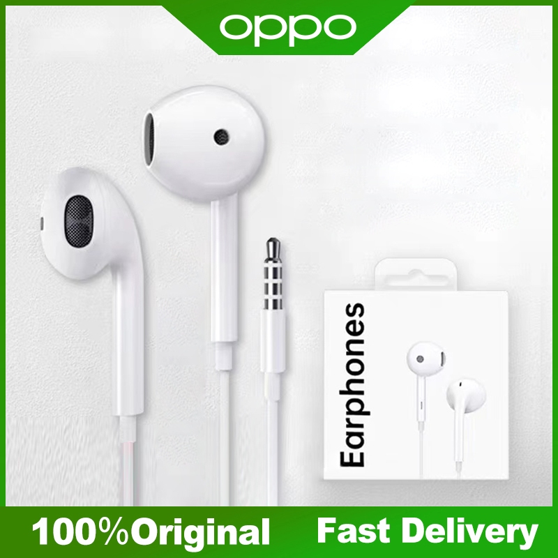 OPPO Original Wired Earphones 3.5mm Headset Shopee Philippines